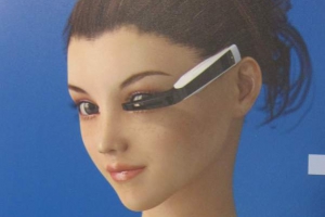 Bild von einer Frau mit VR-Brille.